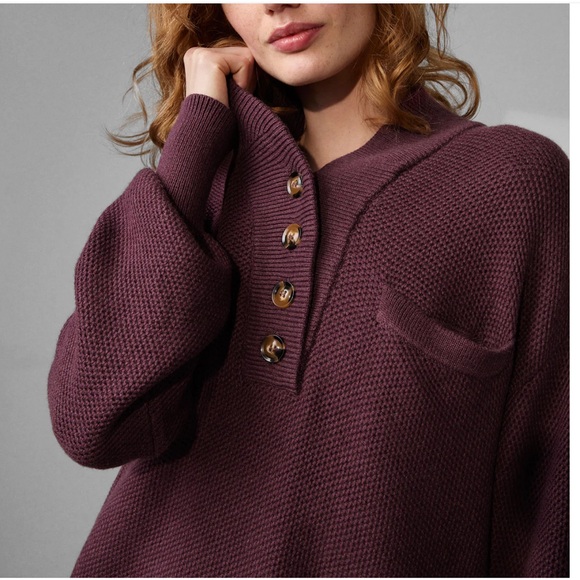lunya Sweaters - Lunya Pocket‎ Henley Sweater Cottonsilk Size 
XS/Small Cozy Loungewear Comfy
